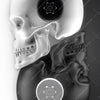 Xxl Wandbild Totenkopf Yin Yang Hochformat Zoom