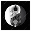 Xxl Wandbild Totenkopf Yin Yang Quadrat Produktvorschau Frontal