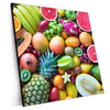 Xxl Wandbild Tropische Fruechte Quadrat Produktvorschau Seitlich