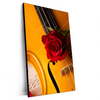 Xxl Wandbild Violine Rose Hochformat Produktvorschau Seitlich