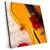 Xxl Wandbild Violine Rose Quadrat Produktvorschau Seitlich