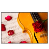 Xxl Wandbild Violine Rose Querformat Produktvorschau Frontal