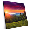 Xxl Wandbild Wald Bei Sonnenuntergang Quadrat Produktvorschau Seitlich