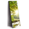 Xxl Wandbild Wald Mit Bach Bei Sonnenschein Schmal Produktvorschau Seitlich