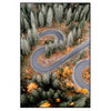 Xxl Wandbild Wald Strasse Von Oben Hochformat Produktvorschau Frontal