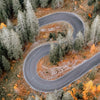 Xxl Wandbild Wald Strasse Von Oben Hochformat Zoom