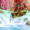 Xxl Wandbild Wald Wasserfall No 3 Quadrat Zoom