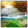 Xxl Wandbild Wald Wasserfall No 5 Quadrat Produktvorschau Frontal