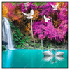 Xxl Wandbild Wald Wasserfall No 7 Quadrat Produktvorschau Frontal