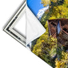 Xxl Wandbild Waldhuette Am Fluss Hochformat Materialvorschau