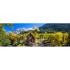 Xxl Wandbild Waldhuette Am Fluss Panorama Motivvorschau