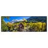 Xxl Wandbild Waldhuette Am Fluss Panorama Produktvorschau Frontal