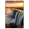 Xxl Wandbild Wasserfall Bei Abendsonne Hochformat Produktvorschau Frontal