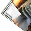 Xxl Wandbild Wasserfall Bei Abendsonne Quadrat Materialvorschau