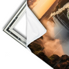 Xxl Wandbild Wasserfall Bei Abendsonne Querformat Materialvorschau