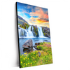 Xxl Wandbild Wasserfall Bei Sonnenuntergang Hochformat Produktvorschau Seitlich