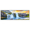 Xxl Wandbild Wasserfall Bei Sonnenuntergang Panorama Produktvorschau Frontal