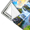 Xxl Wandbild Wasserfall Bei Sonnenuntergang Querformat Materialvorschau