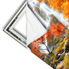 Xxl Wandbild Wasserfall In Herbstlandschaft Hochformat Materialvorschau