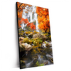 Xxl Wandbild Wasserfall In Herbstlandschaft Hochformat Produktvorschau Seitlich