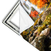 Xxl Wandbild Wasserfall In Herbstlandschaft Quadrat Materialvorschau