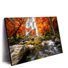 Xxl Wandbild Wasserfall In Herbstlandschaft Querformat Produktvorschau Seitlich