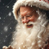 Xxl Wandbild Weihnachtsmann Fuettert Rentier Hochformat Zoom