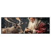 Xxl Wandbild Weihnachtsmann Fuettert Rentier Panorama Produktvorschau Frontal