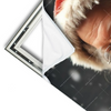 Xxl Wandbild Weihnachtsmann Fuettert Rentier Schmal Materialvorschau