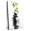 Xxl Wandbild Weisse Orchidee Zensteine Hochformat Produktvorschau Seitlich