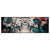 Xxl Wandbild Weisser Tiger Mit Blauen Augen Zwischen Blumen Panorama Produktvorschau Frontal