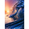 Xxl Wandbild Welle Im Sonnenuntergang Hochformat Motivvorschau