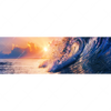 Xxl Wandbild Welle Im Sonnenuntergang Panorama Motivvorschau