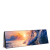 Xxl Wandbild Welle Im Sonnenuntergang Panorama Produktvorschau Seitlich