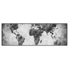 Xxl Wandbild Weltkarte Grautoene Panorama Produktvorschau Frontal