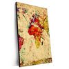Xxl Wandbild Weltkarte Retro Bunt Hochformat Produktvorschau Seitlich