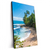 Xxl Wandbild Wilder Karibischer Strand Hochformat Produktvorschau Seitlich
