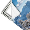 Xxl Wandbild Winteridylle In Den Bergen Hochformat Materialvorschau