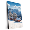 Xxl Wandbild Winteridylle In Den Bergen Hochformat Produktvorschau Seitlich