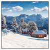 Xxl Wandbild Winteridylle In Den Bergen Quadrat Produktvorschau Frontal