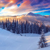 Xxl Wandbild Winterliches Gebirge Quadrat Motivvorschau
