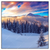 Xxl Wandbild Winterliches Gebirge Quadrat Produktvorschau Frontal
