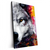Xxl Wandbild Wolf Mit Bunten Farbspritzern Hochformat Produktvorschau Seitlich
