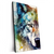 Xxl Wandbild Wolf Mit Bunten Farbspritzern No 2 Hochformat Produktvorschau Seitlich