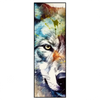 Xxl Wandbild Wolf Mit Bunten Farbspritzern No 2 Schmal Produktvorschau Frontal