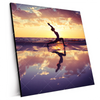 Xxl Wandbild Yoga Am Lila Strand Quadrat Produktvorschau Seitlich