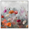 Xxl Wandbild Zarte Mohnblumen Im Wind Quadrat Produktvorschau Frontal
