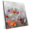Xxl Wandbild Zarte Mohnblumen Im Wind Quadrat Produktvorschau Seitlich