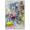 Xxl Wandbild Zebra Blumen Hochformat Produktvorschau Frontal