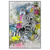 Xxl Wandbild Zebra Blumen Hochformat Produktvorschau Frontal